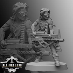 Bobbie Van Heaven Cyberpunk Unit9 3D Printed RPG Sci-FI Miniature Mini Figure