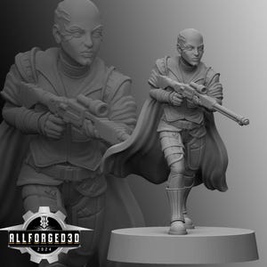 Companion Kaliyo SW Legion RPG 3D-geprint Sci-FI miniatuur Mini