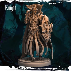 Dark Elf Knight Monolith Arts Army of Darkness D&D Mini Miniature