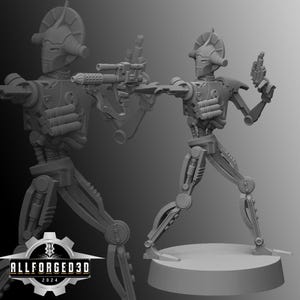 Droid Bounty Hunter SW Legion RPG 3D Printed Sci-FI Miniature Mini