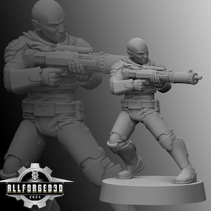 Compagno Aric SW Legion RPG Miniatura Sci-FI stampata in 3D
