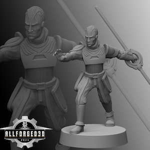 Authority Executioner Leader SW Legion RPG 3D Printed Sci-FI Miniature Mini