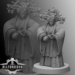 Japanese Empress | Kyoushuneko | Table Top Gaming Mini | RPG | D&D | 3D Printed Miniature