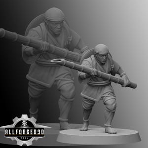 Japanese Peasant | Kyoushuneko | Table Top Gaming Mini | RPG | D&D | 3D Printed Miniature