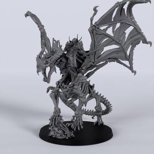 Gravehount Vampire Lord on Bone Dragon Titan Forge D&D 3d Drukowana Miniatura