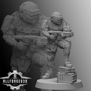 Falcon Cyberpunk Unit9 3D Printed RPG Sci-FI Miniature Mini Figure