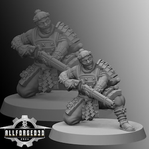 Samurai Musketman | Kyoushuneko | Table Top Gaming Mini | RPG | D&D | 3D Printed Miniature