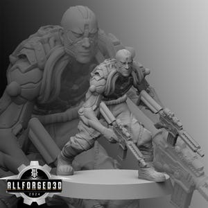 Havoc Cyberpunk Unit9 3D Printed RPG Sci-FI Miniature Mini Figure