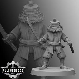Ronin Warrior | Kyoushuneko | Table Top Gaming Mini | RPG | D&D | 3D Printed Miniature