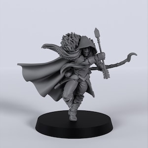 Drow Male Ranger Titan Forge D&D Mini Miniature