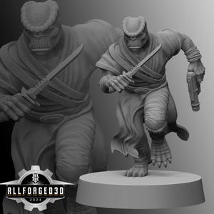 BodyGuard of Blue Admiral SW Legion RPG 3D Printed Sci-FI Miniature Mini