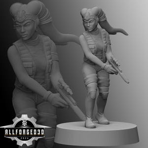 Blue Mission SW Legion RPG 3D Printed Sci-FI Miniature Mini