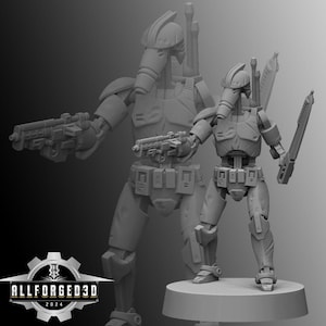 Clanker Covert Ops Bomber SW RPG Legion 3D Drukowana Miniatura Sci-Fi Mini