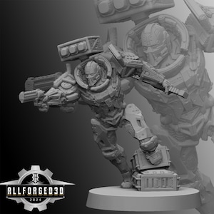 Michael Mauler Cyberpunk Unit9 3D Printed RPG Sci-FI Miniature Mini Figure