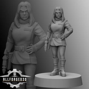 Authority Ice Heart SW Legion RPG 3D Printed Sci-FI Miniature Mini