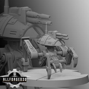 Attack Droid Mark IV SW Legion 3D Printed Sci-FI Miniature Mini