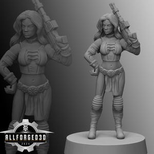 Blue Engineer SW Legion RPG 3D Printed Sci-FI Miniature Mini