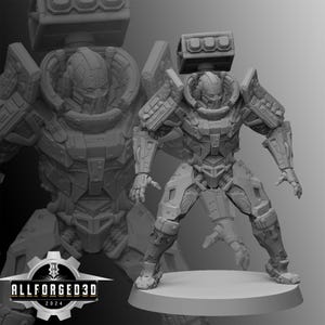 Michael Mauler Cyberpunk Unit9 3D Printed RPG Sci-FI Miniature Mini Figure