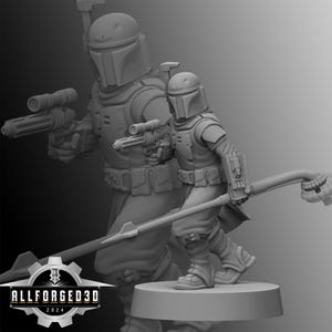 Daimyo Staffmaster SW Legion RPG 3D Printed Sci-FI Miniature Mini