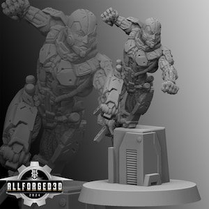 Artemis Cyberpunk Unit9 3D Printed RPG Sci-FI Miniature Mini Figure
