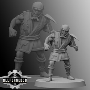 Japanese Peasant | Kyoushuneko | Table Top Gaming Mini | RPG | D&D | 3D Printed Miniature