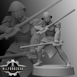 Authority Executioner 6 SW Legion RPG 3D Printed Sci-FI Miniature Mini