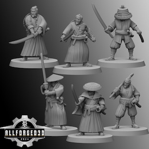 Ronin Warriors | Kyoushuneko | Table Top Gaming Mini | RPG | D&D | 3D Printed Miniature