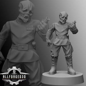 Butcher of the New Emperor SW Legion RPG 3D Printed Sci-FI Miniature Mini