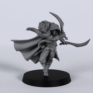 Drow Male Ranger Titan Forge D&D Mini Miniature