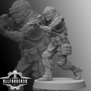 Striker Cyberpunk Unit9 3D Printed RPG Sci-FI Miniature Mini Figure