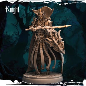 Dark Elf Knight Monolith Arts Army of Darkness D&D Mini Miniature