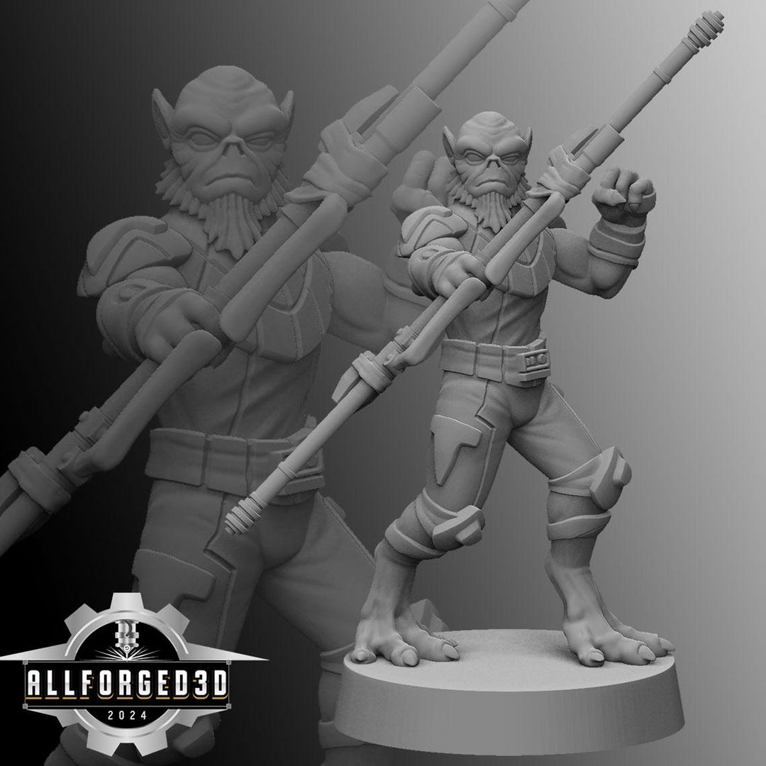 Bulky Alien SW Legion RPG 3D Printed Sci-fi Miniature Mini - Etsy