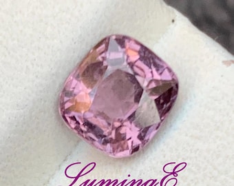 1.30 ct Vivid Pink Spinel Gemstone: Untreated Cushion Cut, Collector's Stone