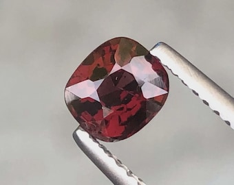 0.96 Ct Cushion Cut Red Spinel Gemstone: Natural VS Clarity Untreated