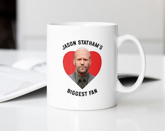 Jason Statham Fan Mug – White Ceramic 11oz Celebrity Photo Cup
