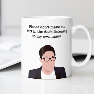 Sue Perkins Minimalist Taskmaster Mug - White 11oz Ceramic Mug - TV Gifts - UK Comedy