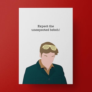 Poster James Acaster minimaliste Taskmaster - Comédie britannique - Cadeaux Taskmaster - Papier semi-brillant classique