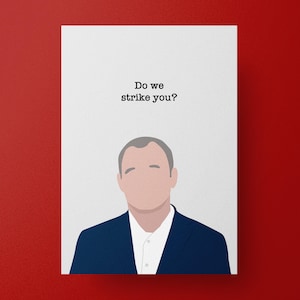 Poster minimalista Taskmaster di Bob Mortimer - Commedia britannica - Regali Taskmaster - Carta semi-lucida classica