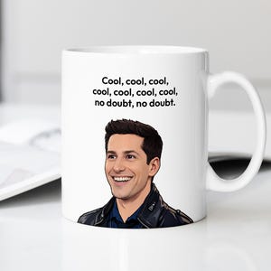 Jake Peralta Brooklyn Nine-Nine Quote Mug – Minimalist Ceramic 11oz TV Show Gift