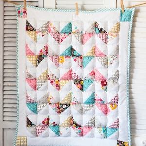Chevron Puff Quilt Pattern PDF File