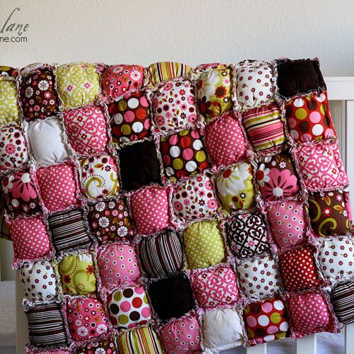 How to Make a Rag Puff Quilt Pattern PDF File Etsy