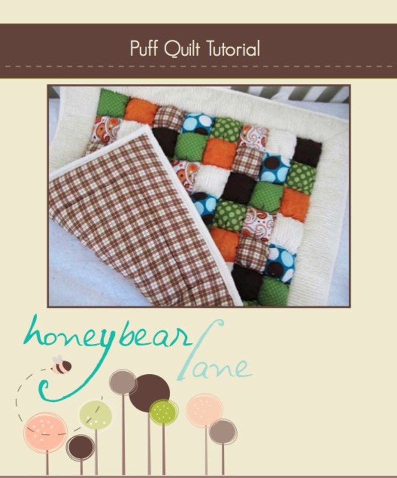 SALE How to Make a Puff Quilt Pattern PDF File image 4