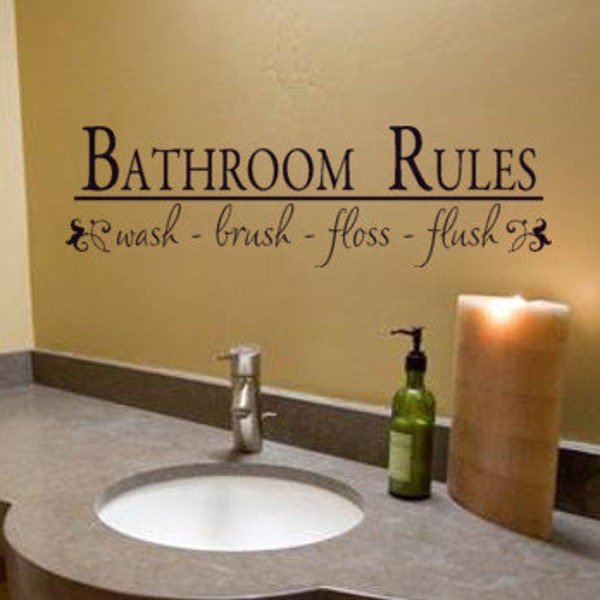 Bathroom Sink Decal Etsy