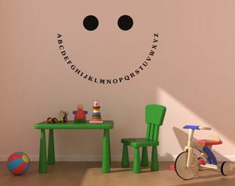 Abc Decal Nursery Educational Wall Decal Childs Room Etsy