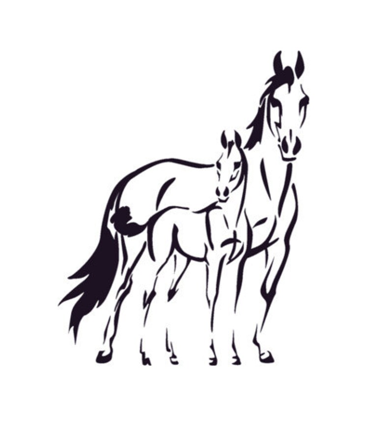 poney et Nom Personnalisé Chambre Enfant Vinyle Mur Autocollant Art Autocollant # 3 Cheval