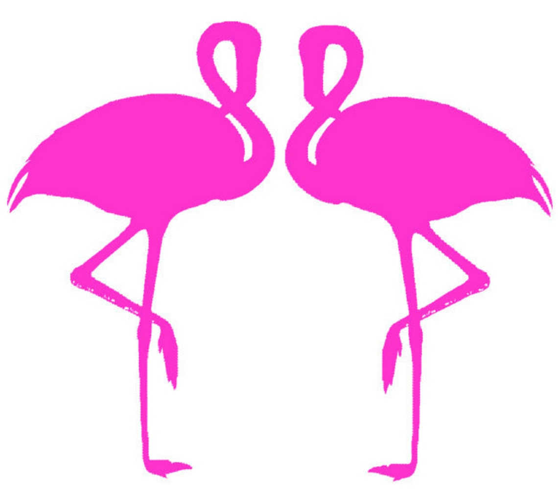 Flamingo Decalflamingo Stickerbird Decalwall Decor32 X 28 Etsy