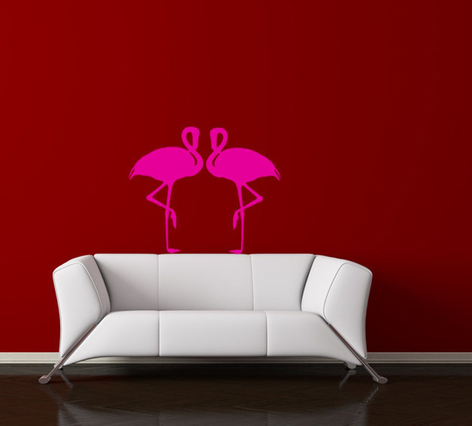 Flamingo Decalflamingo Stickerbird Decalwall Decor32 X 28 Etsy