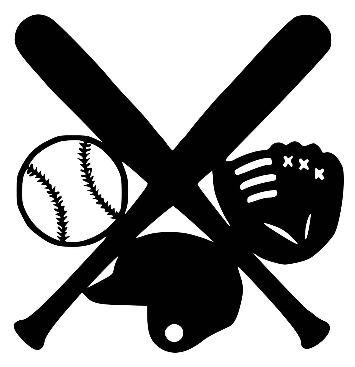 Baseball Decalbaseball Stickervinyl Baseball Wall Etsy