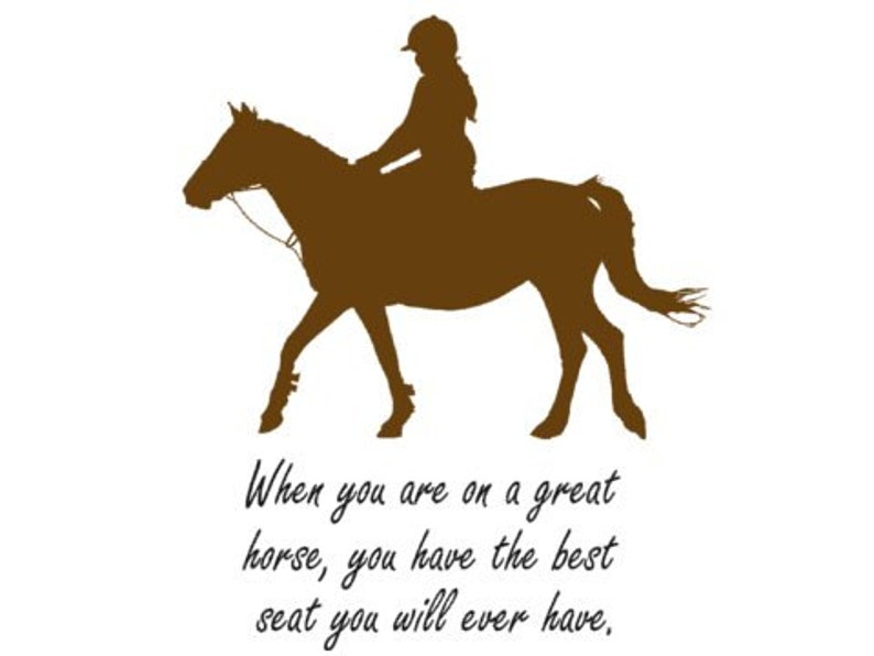 Horse wall decal Horse quote sticker Wall words Girls Etsy