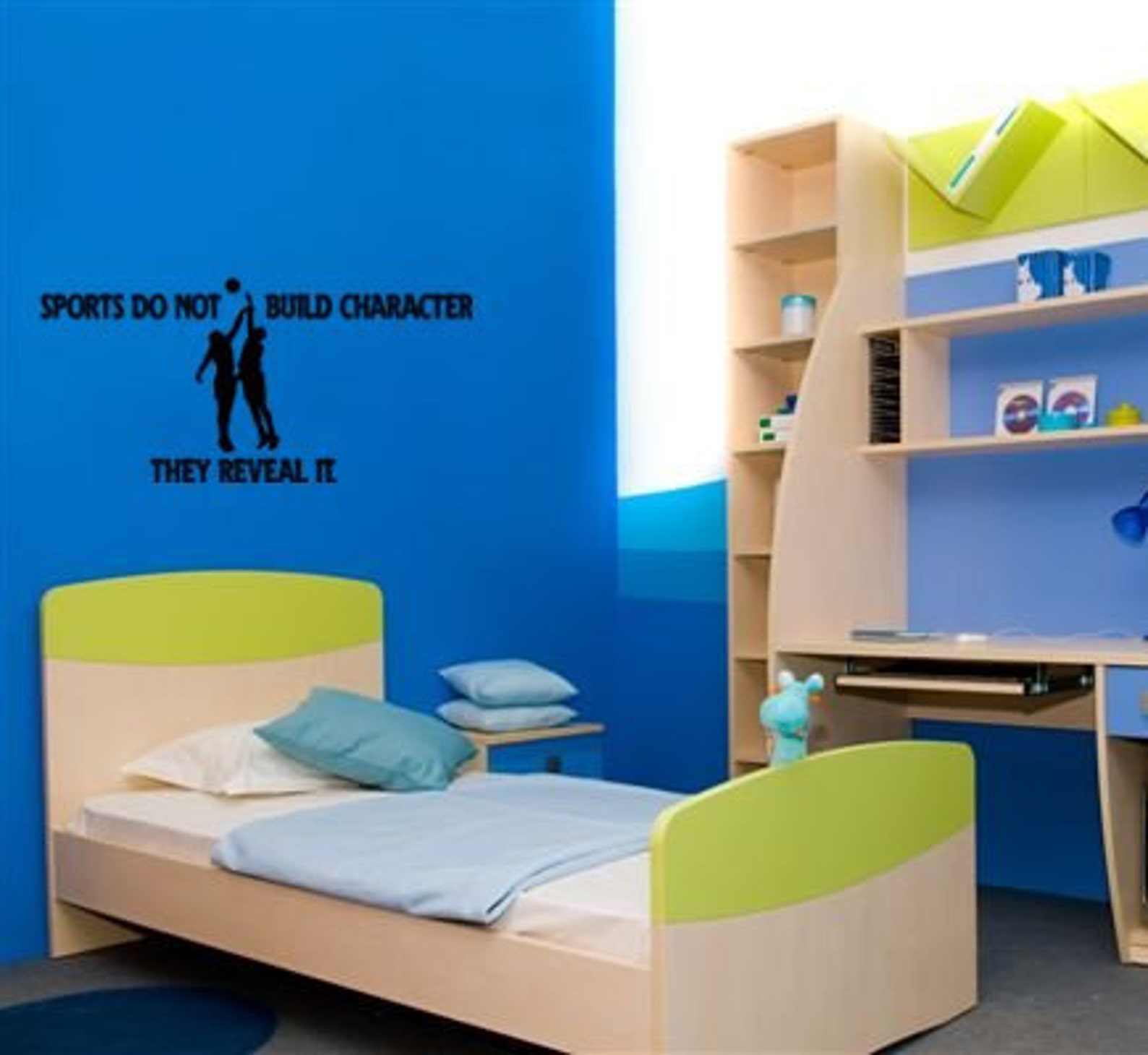 Basketball Wall Decal Quote Sticker Wall Words Sports Wall Etsy